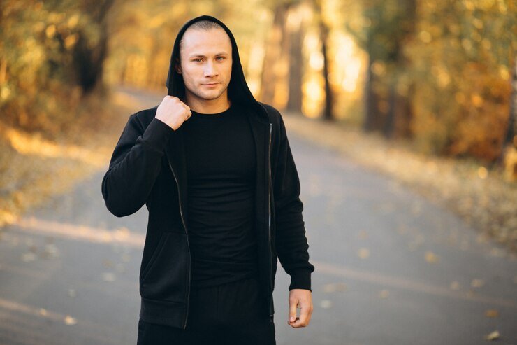 sw outlaws kay black hooded jacket
